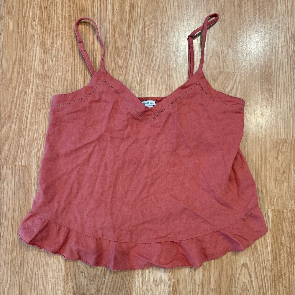 Aerie Ruffle Hem Cami Tank Top — XXS — $14